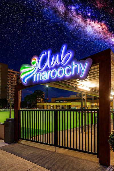 Club Maroochy bowls club entry